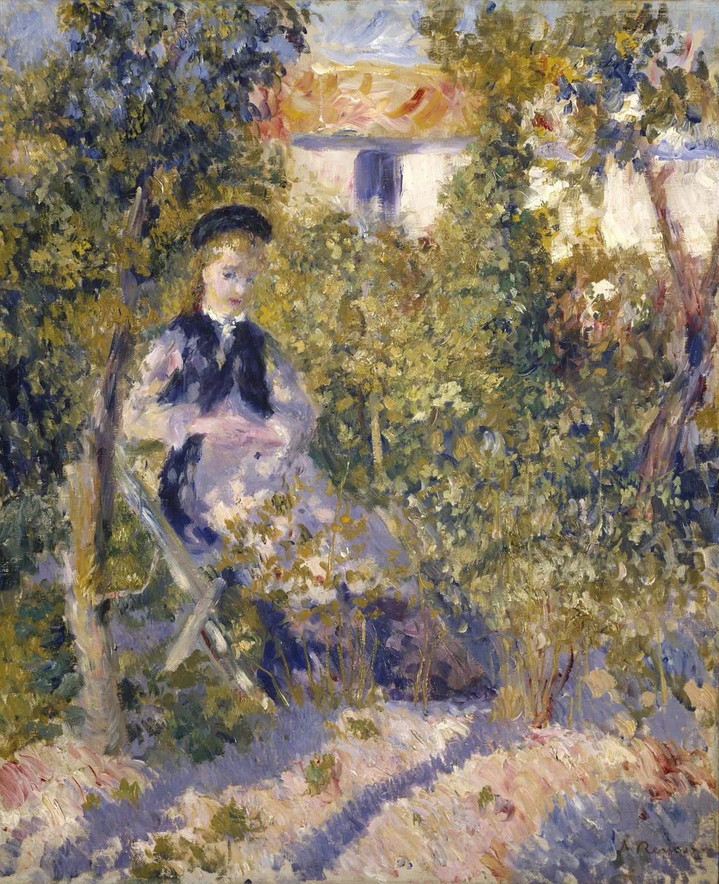 Nini in the Garden (Nini Lopez), by Pierre-Auguste Renoir, oil, 1888