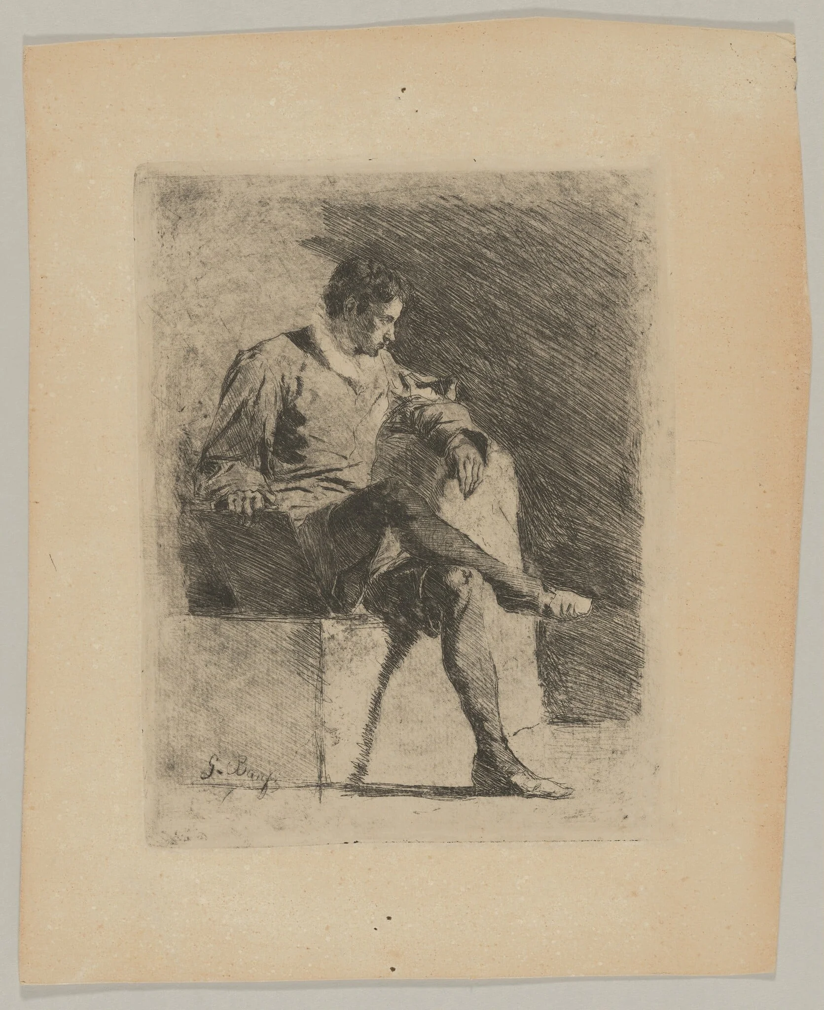Seated Man in Sixteenth-Century Costume, detail
