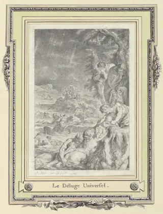 The Great Flood, by Charles Eisen, graphite, 1765