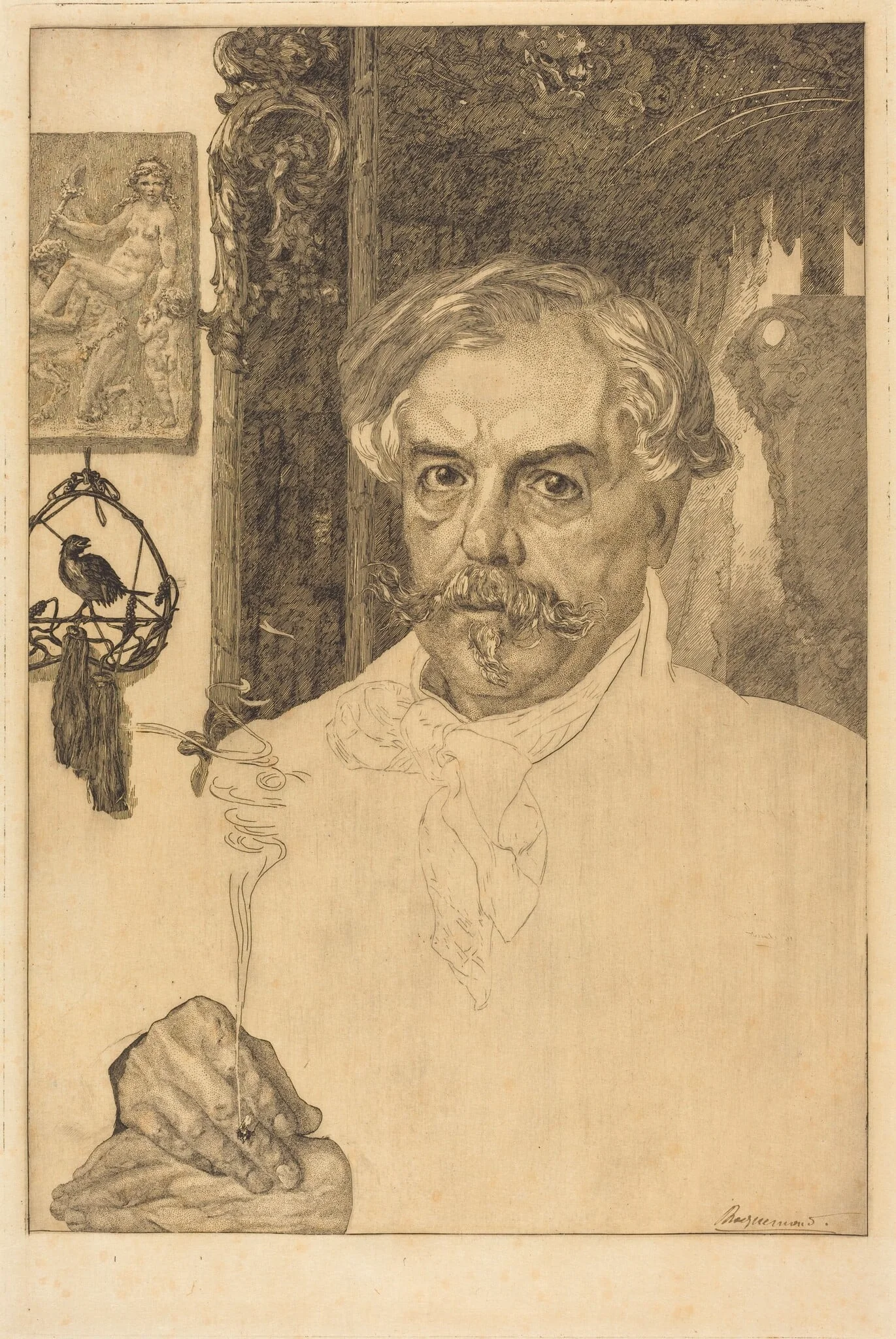 Edmond de Goncourt, detail