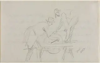 Grinding the Axe, by William Sidney Mount, 1845