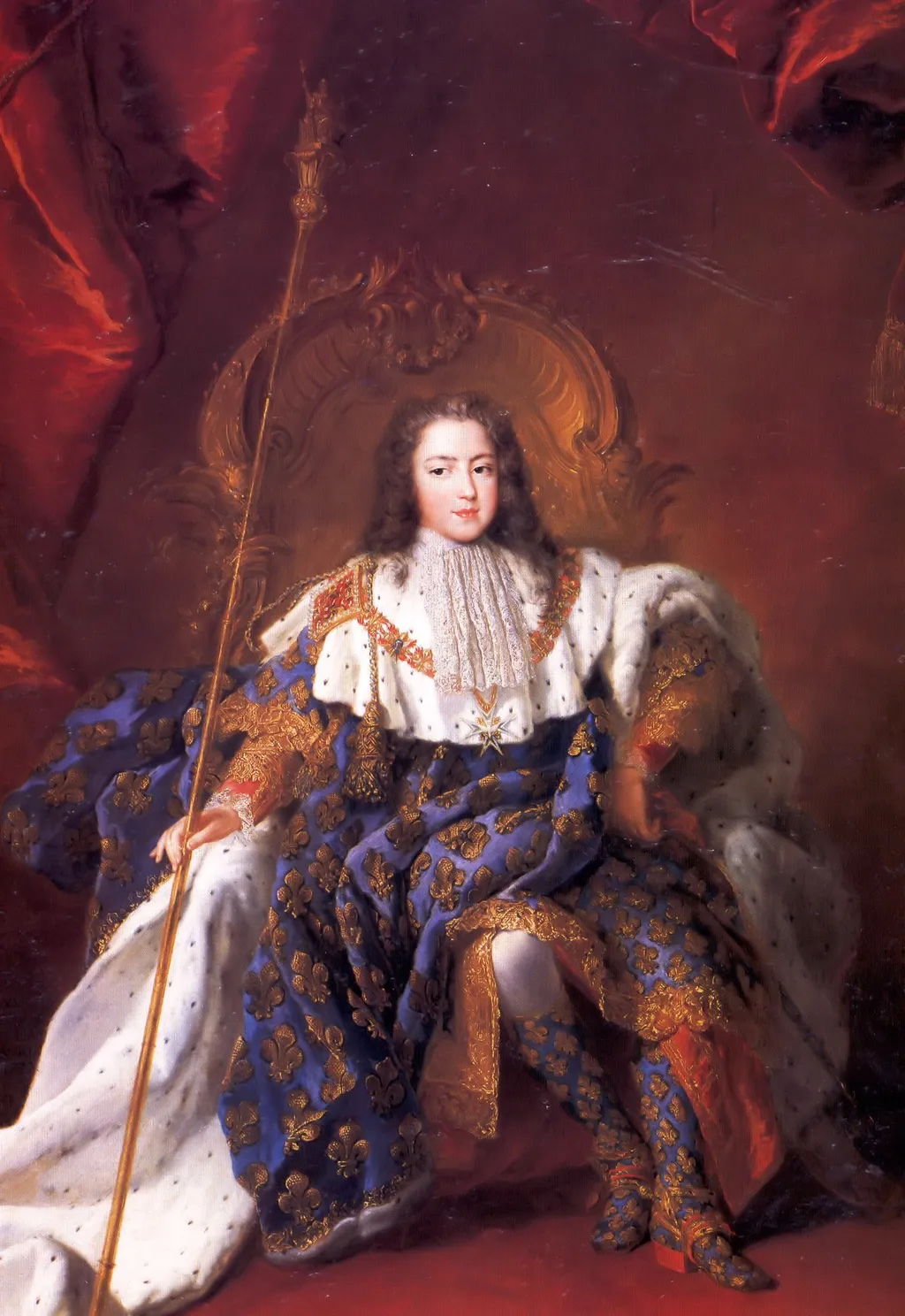 Portrait of Louis XV of France, by Alexis Simon Belle, oil, 1723