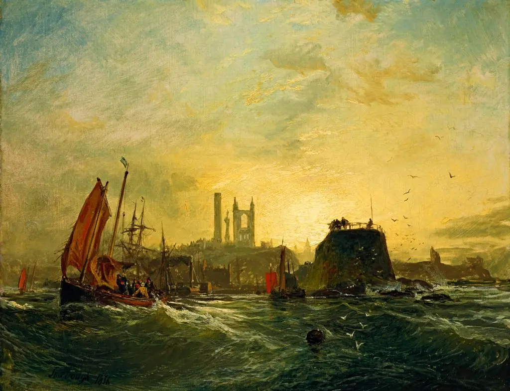 Off St Andrews, by Samuel Bough, oil, 1856