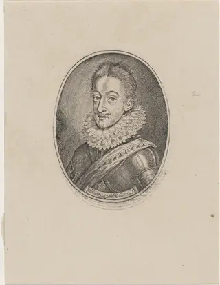Charles I, King of England, by Simon van de Passe, ink, 1616