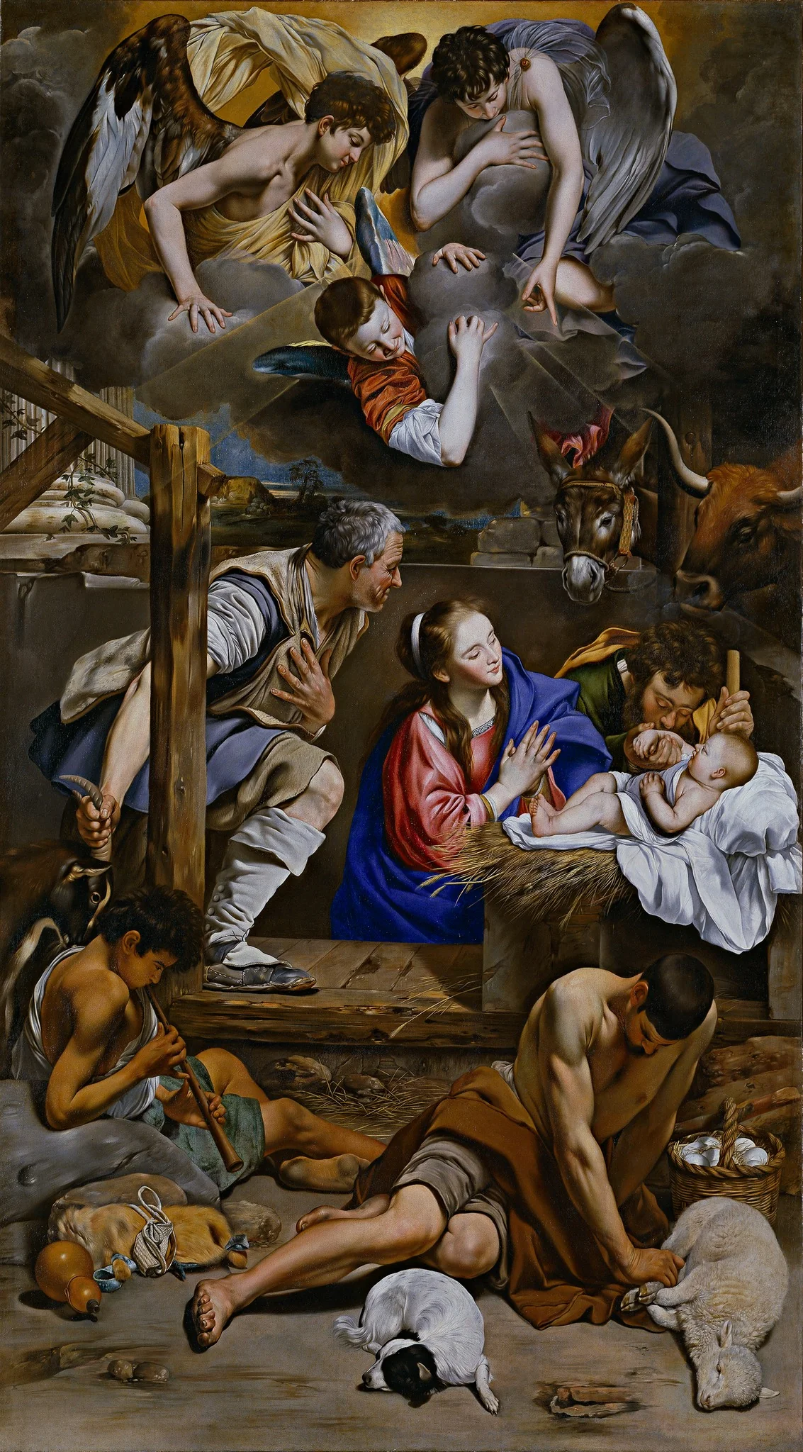 Adoration of the Shepherds, detail