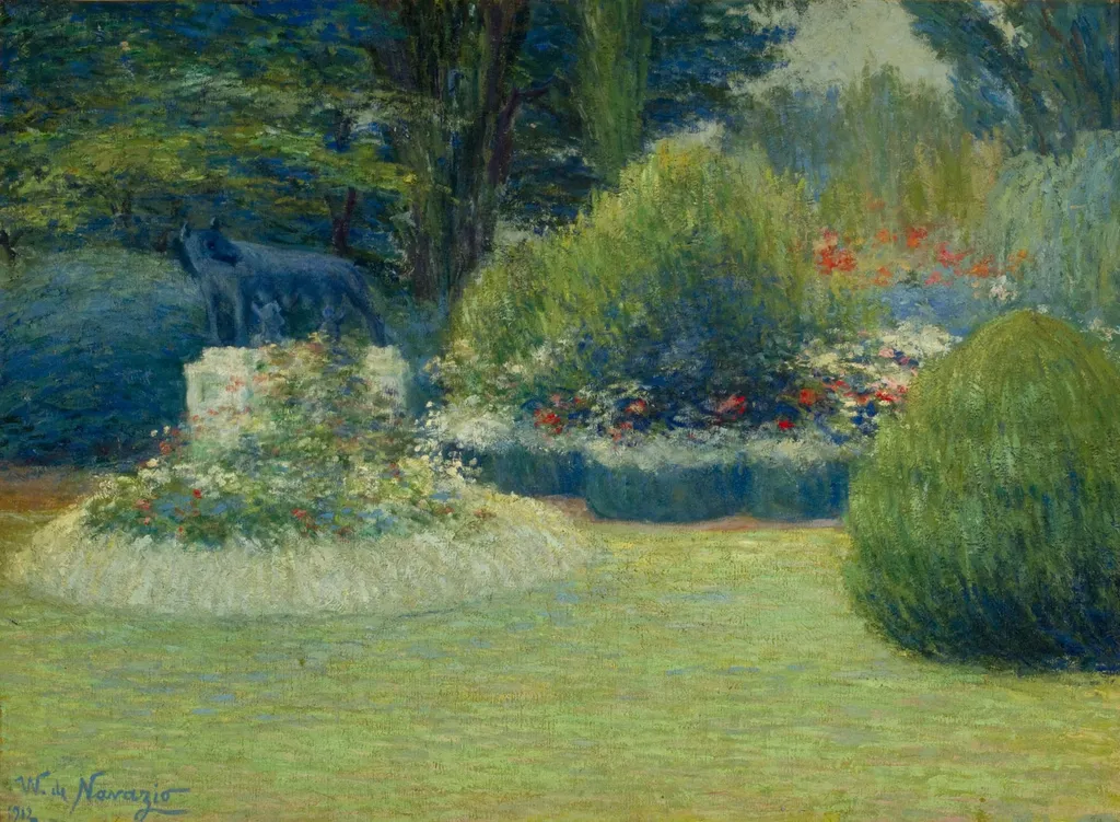 Gray day, by Walter de Navazio, oil, 1912