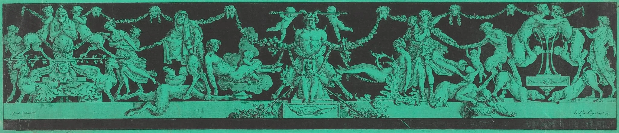 A Bacchanale with Egyptian and Classical Figures, detail