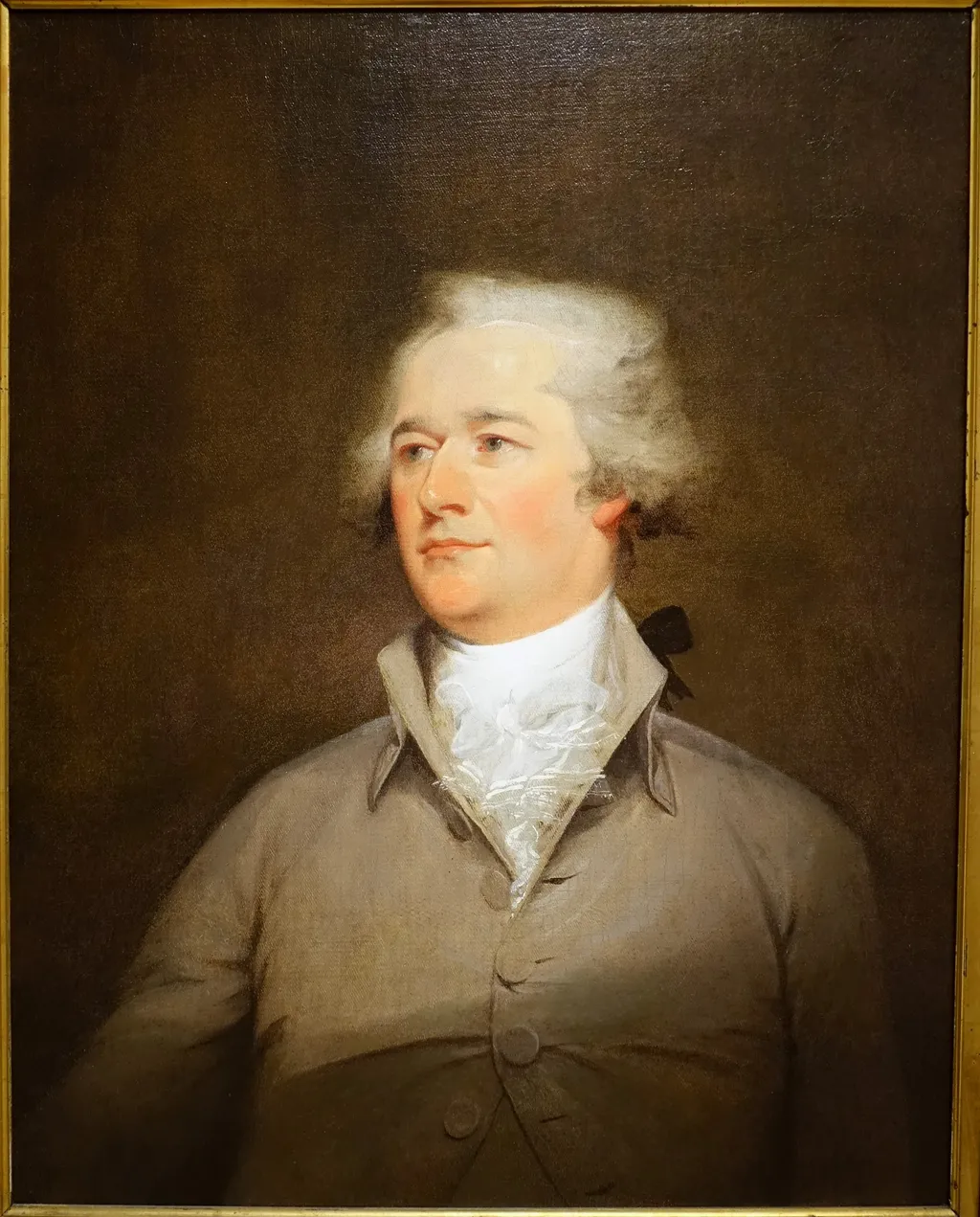 Portrait of Alexander Hamilton, by John Trumbull, oil, 1796