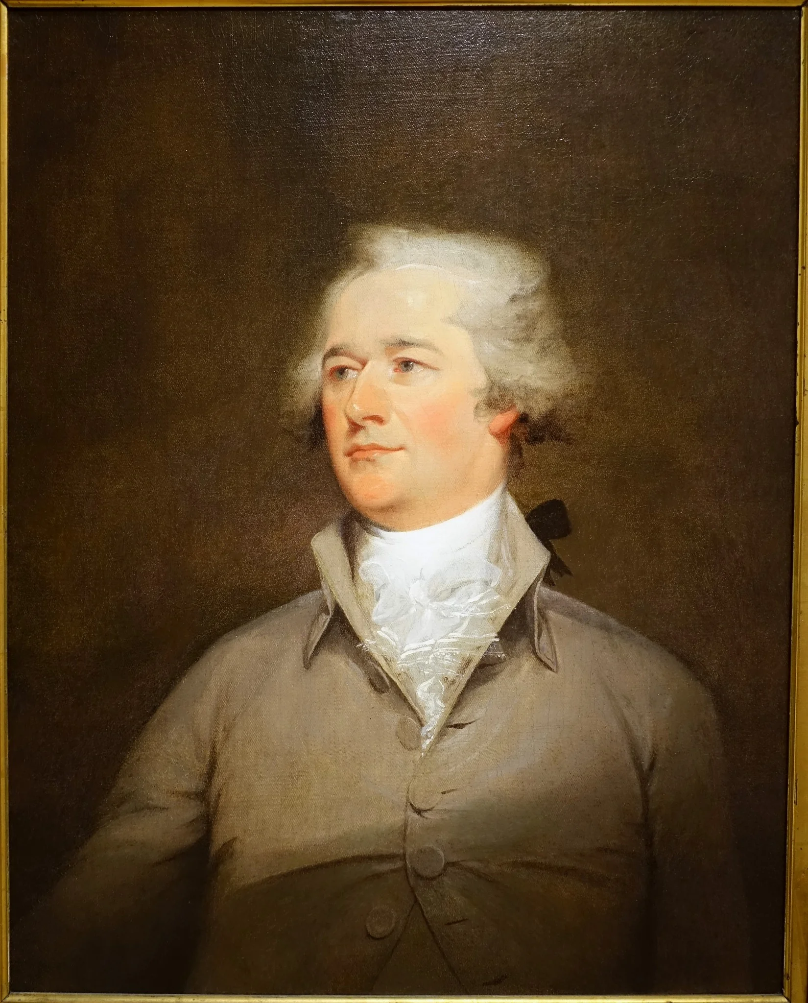 Portrait of Alexander Hamilton, detail