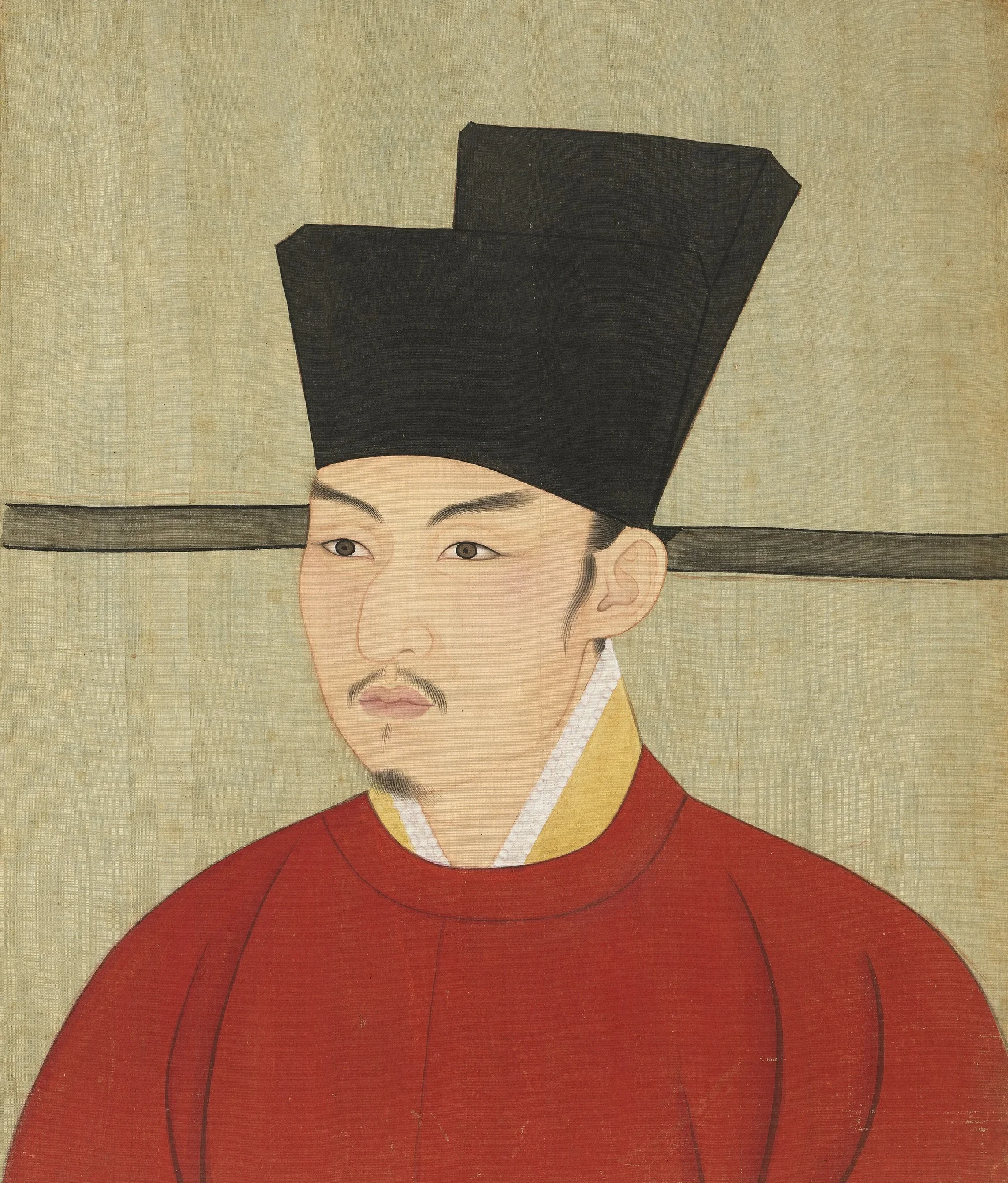宋代帝半身像册-宋朝哲宗皇帝像, detail