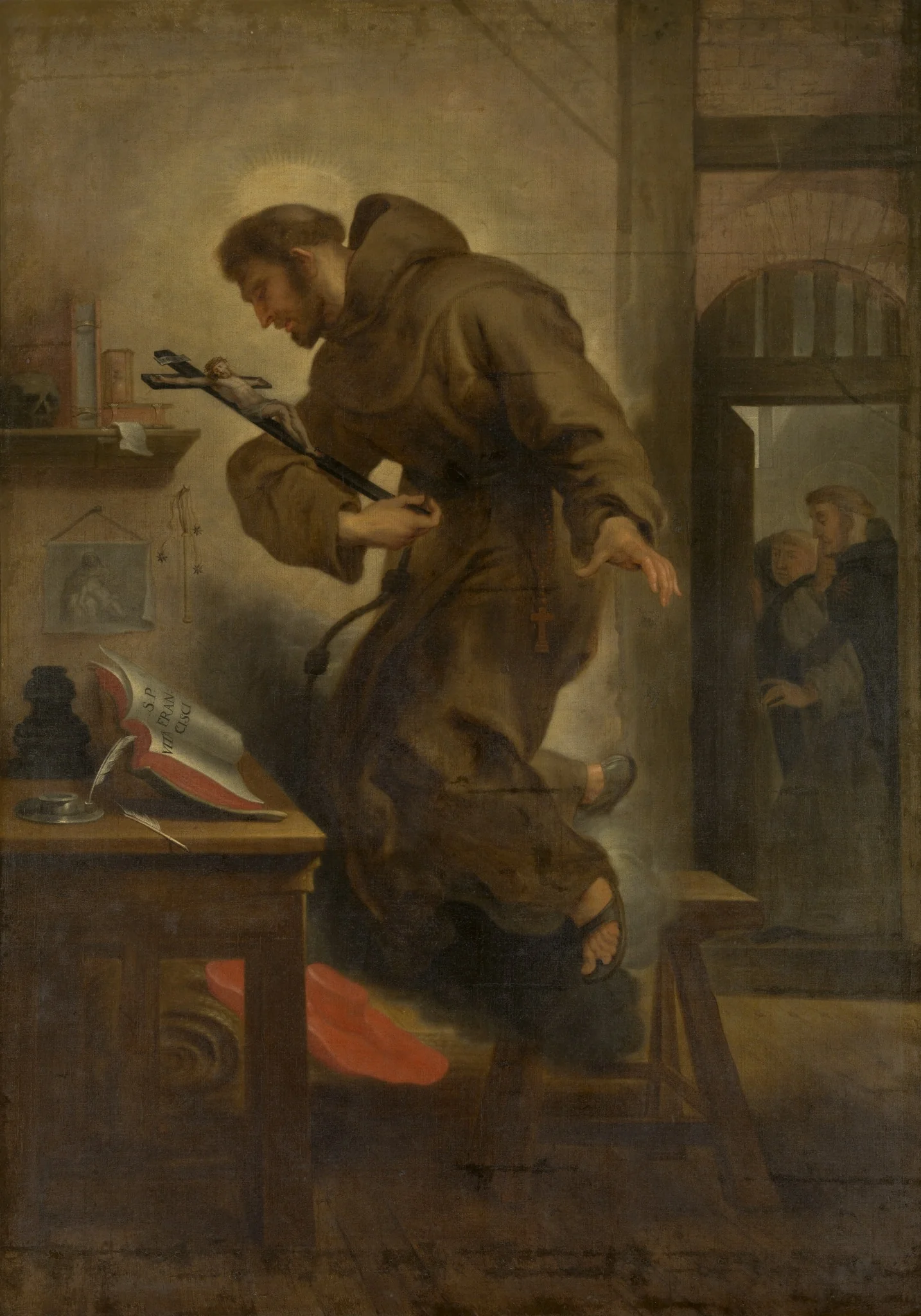 Saint Bonaventura in Ecstasy, detail