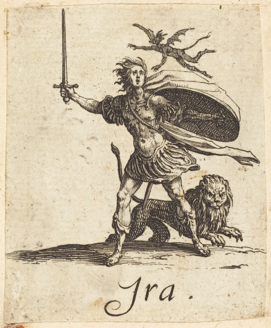 Anger, by Jacques Callot, ink, 1621