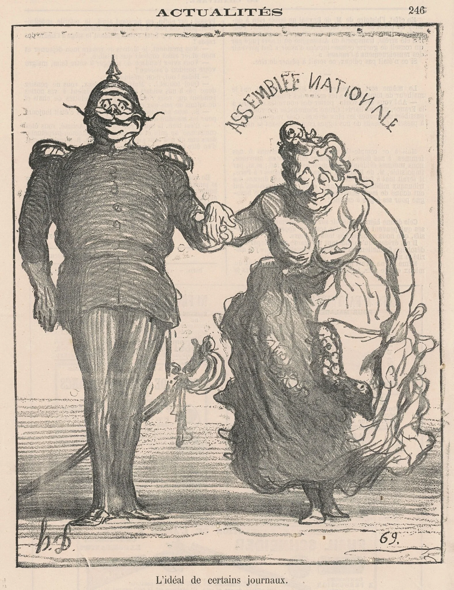 L'idéal de certains journaux, detail