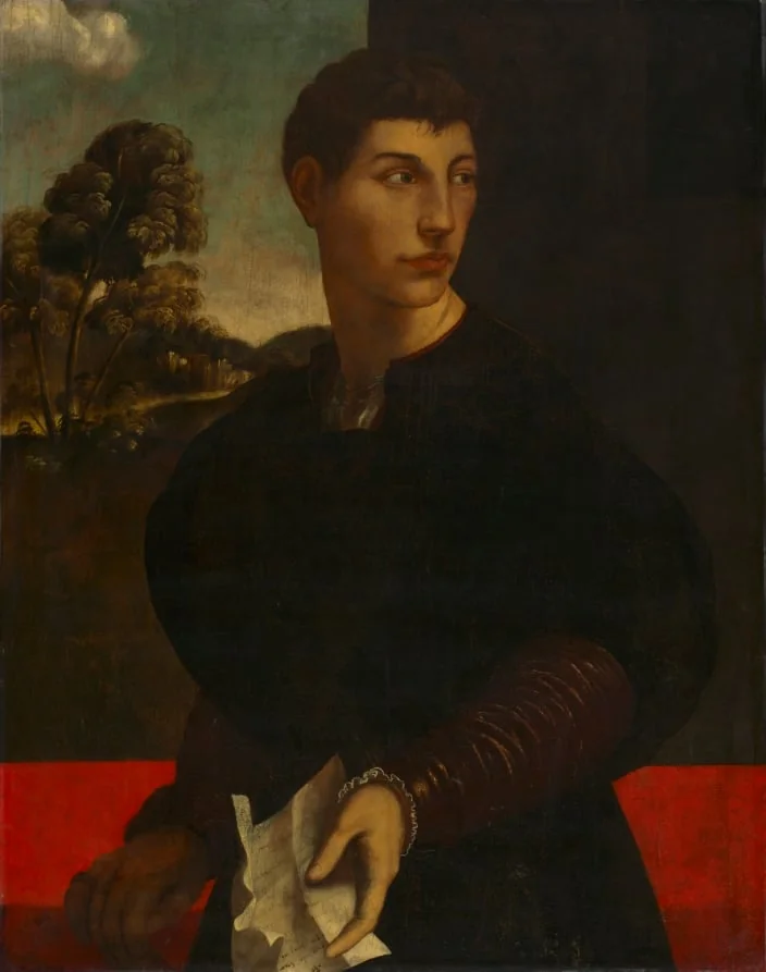 Portrait of a Young Man, detail