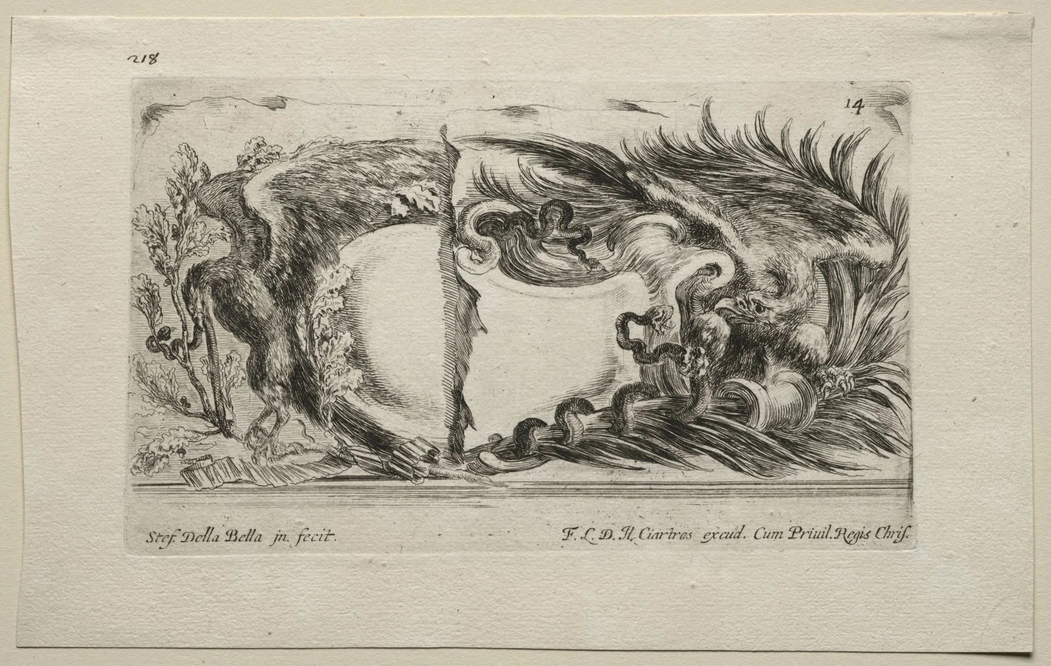 Collection of Various Caprices and New Designs of Cartouches and Ornaments: No 14, detail