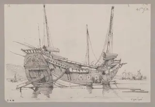 Old Chinese Junk, by George Chinnery, 12