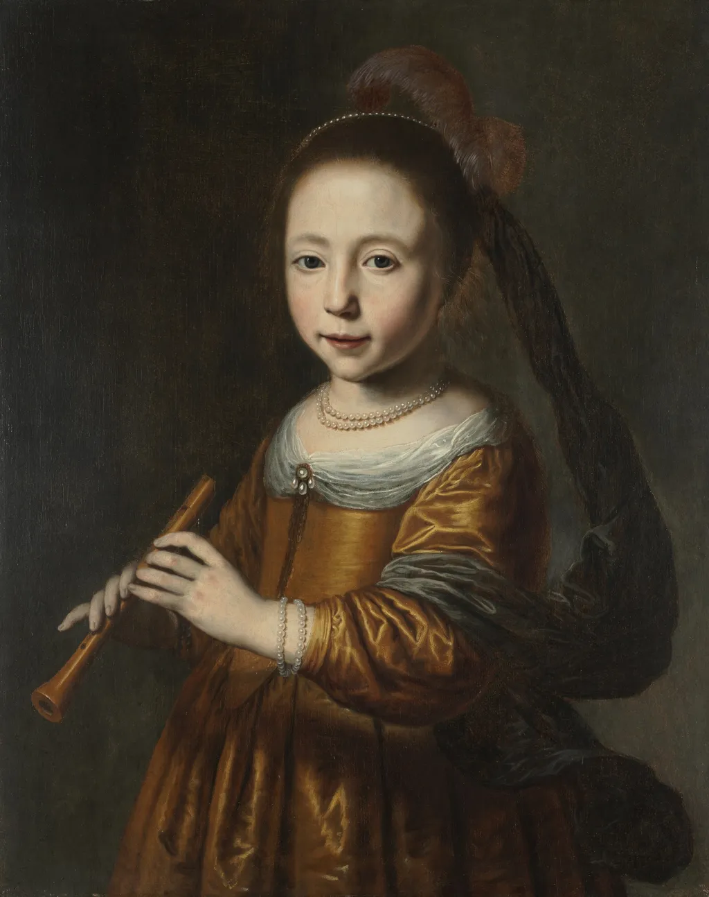 Portrait of Elizabeth Spiegel, by Dirck van Santvoort, oil, 1639