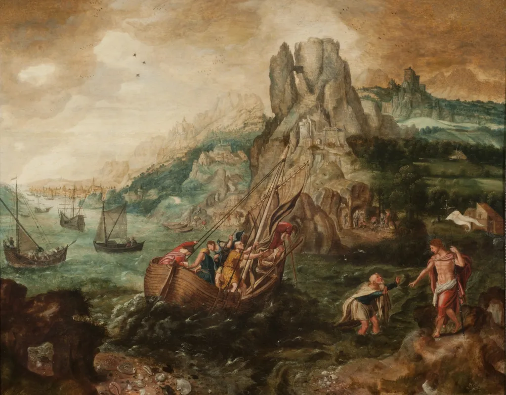 The last appearance of Christ to his disciples, by Herri met de Bles, oil