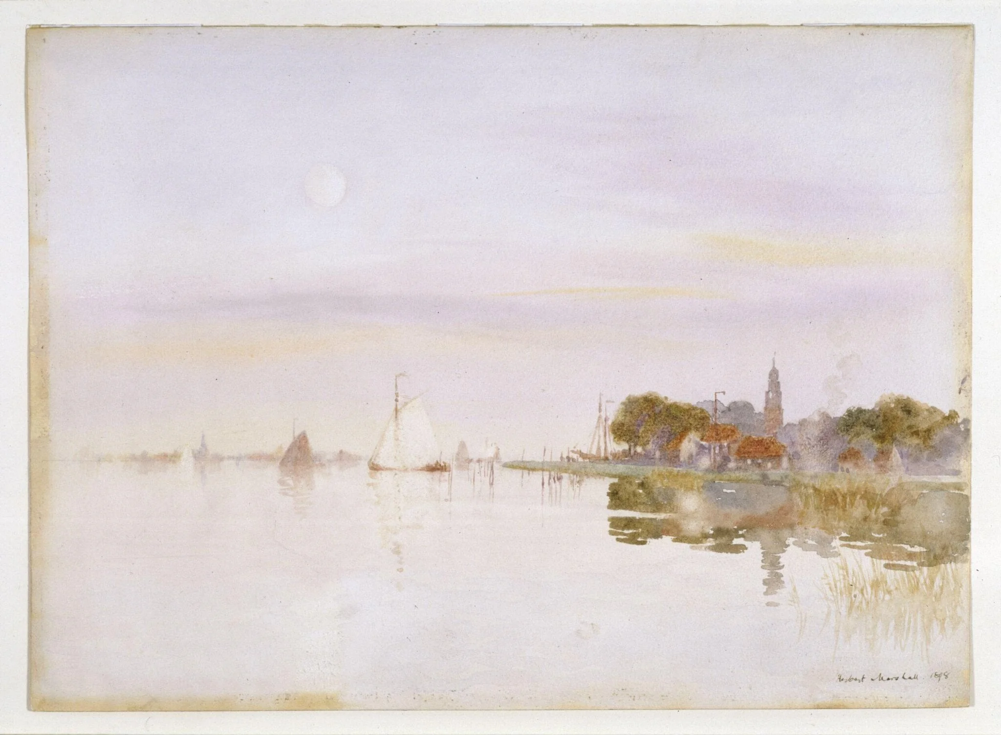 Moonlight over Marken, detail