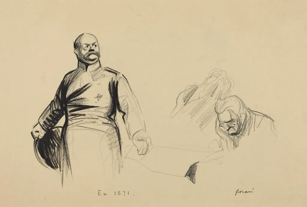 En 1871, by Jean-Louis Forain, ink, 1916