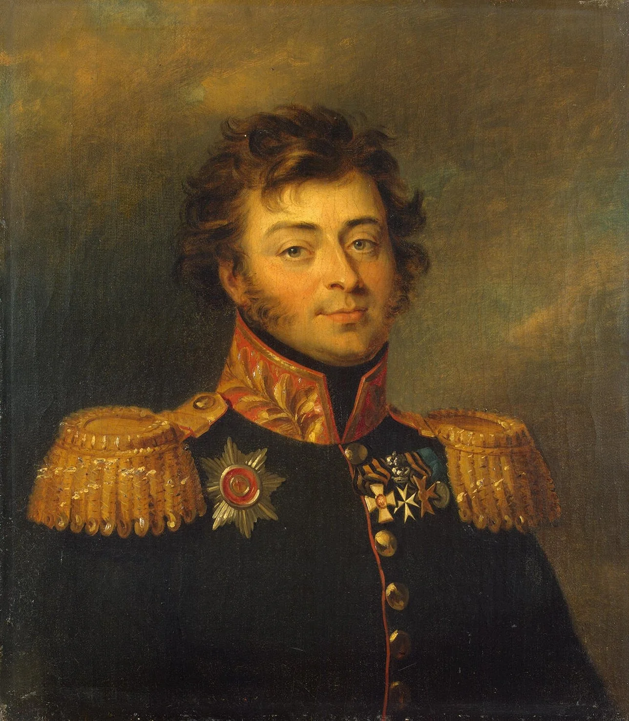 Portrait of Alexander A. Bashilov (1777-1847/49), detail