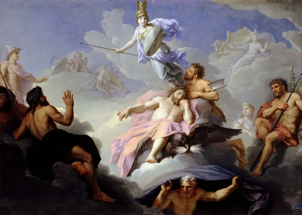 The Birth of Minerva, by René-Antoine Houasse, oil, 1694