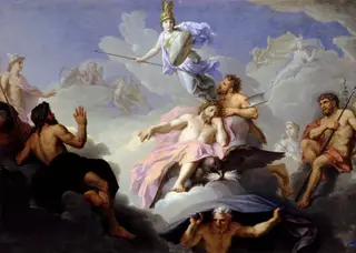 The Birth of Minerva, by René-Antoine Houasse, oil, 1694