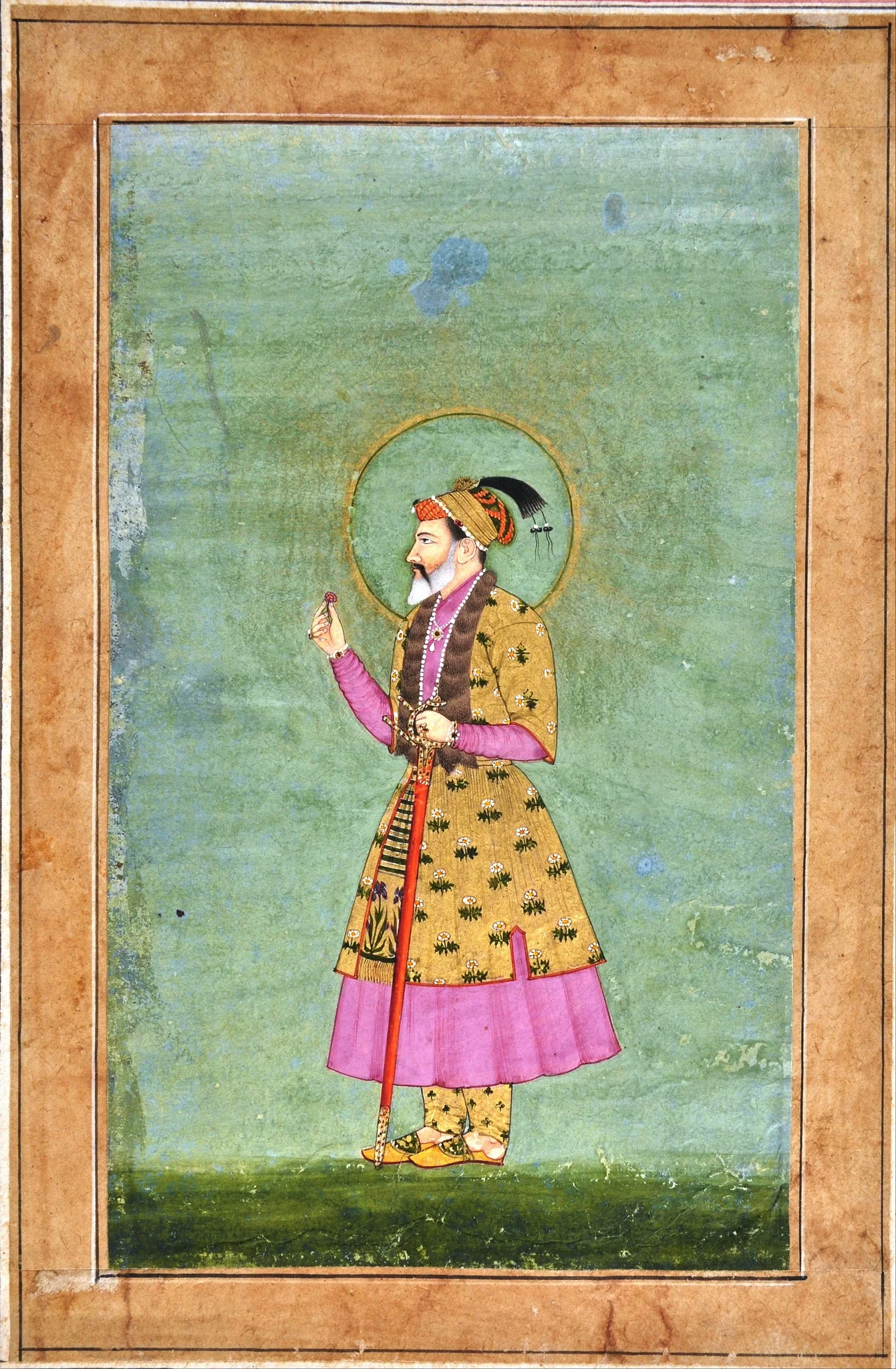 Mughal Emperor Shahjahan, detail
