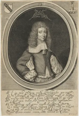 John Goodhand Holt, by David Loggan, ink, 1660