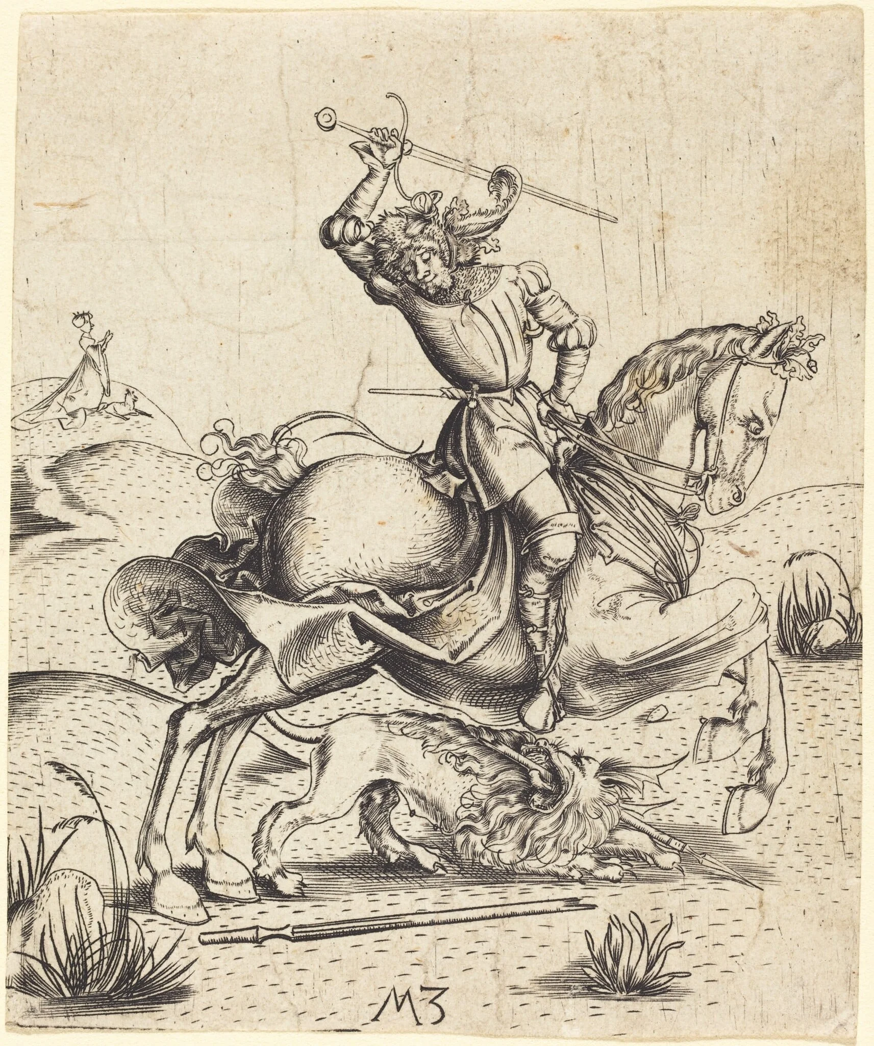 Saint George and the Dragon, detail