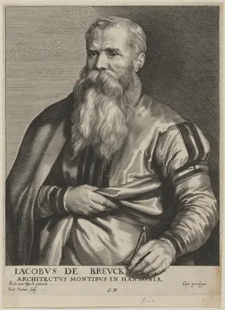Jacobus de Breuck, Jr., by Paulus Pontius, ink, 1630