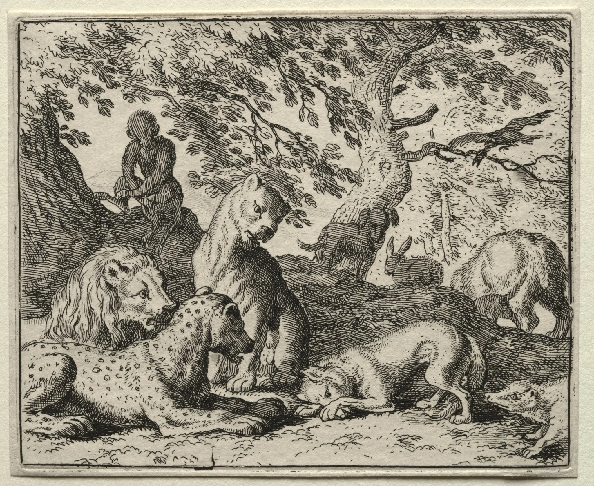 Reynard the Fox: Reynard Describes a False Plot Against the Lion, detail