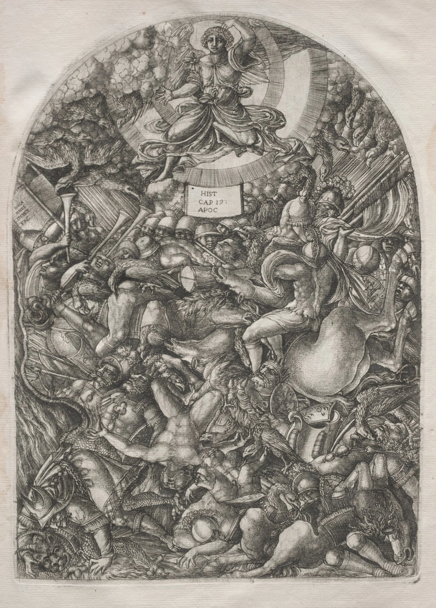 The Apocalypse: The Angel in the Sun Calling the Birds of Prey, detail