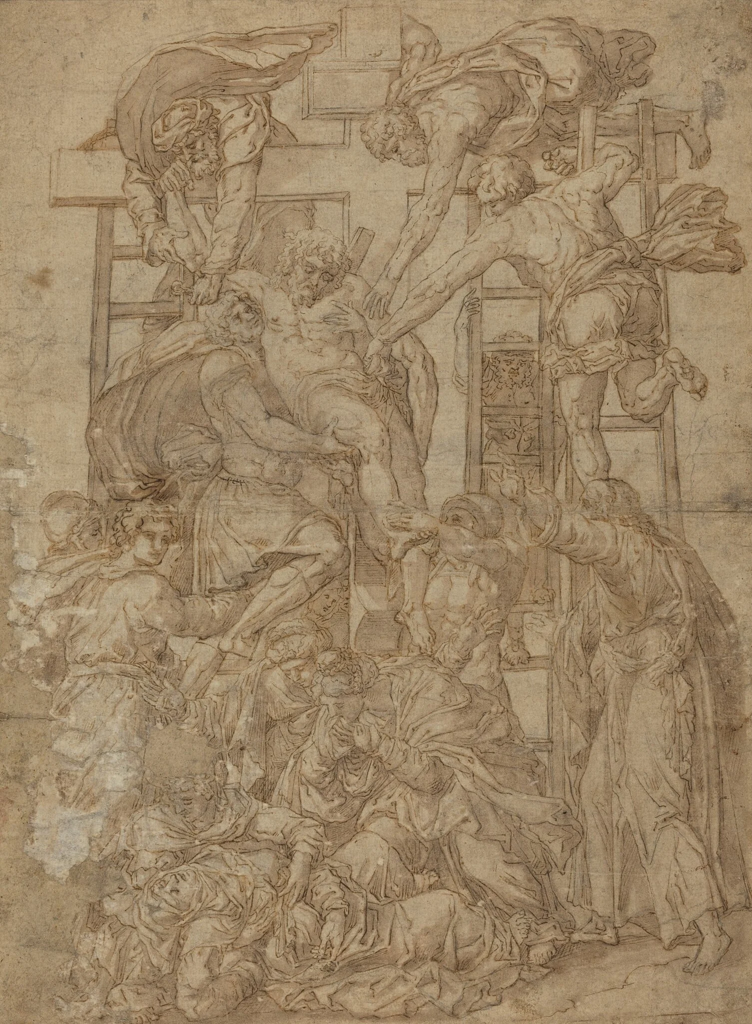 Descent from the Cross, detail