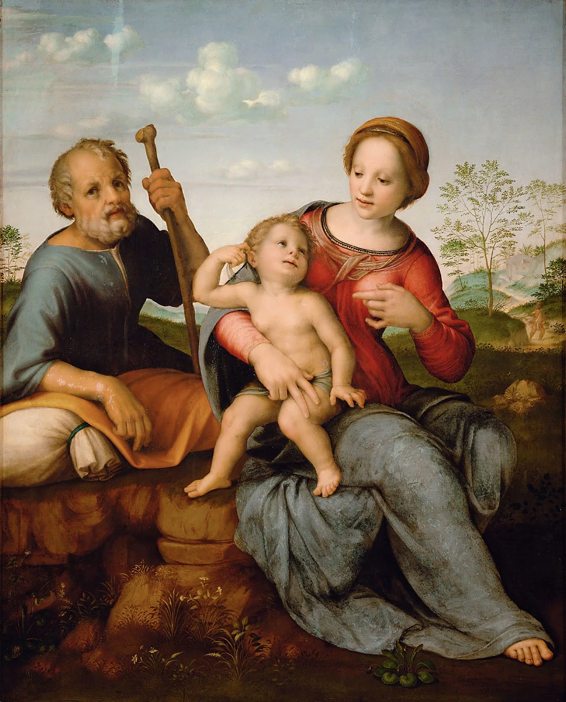 Holy Family in a Landscape, detail