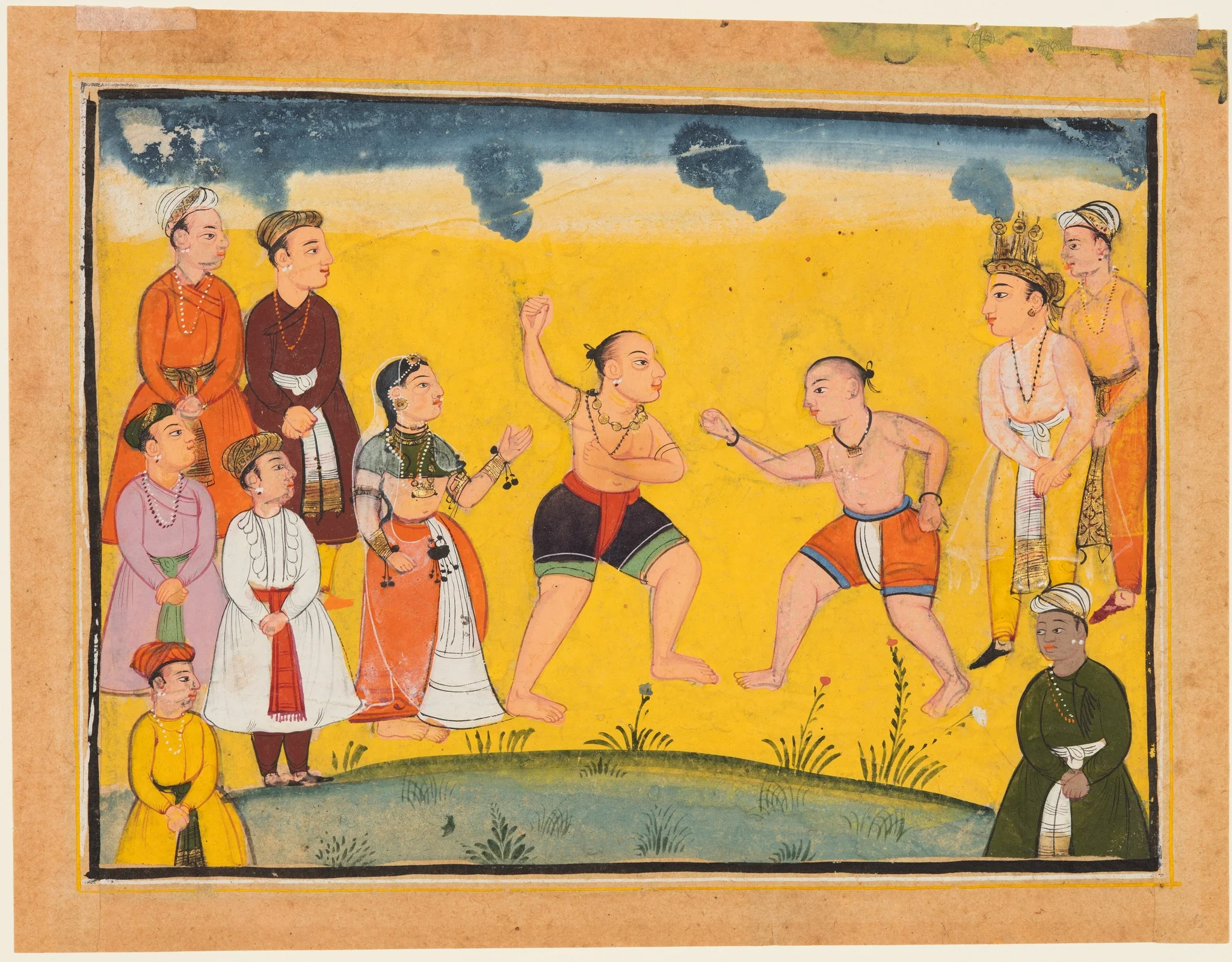 Draupadi Rescued from Abduction, from a Mahabharata, detail