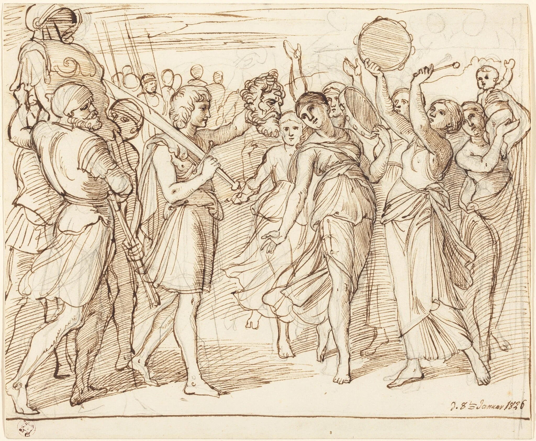 The Triumph of David, detail