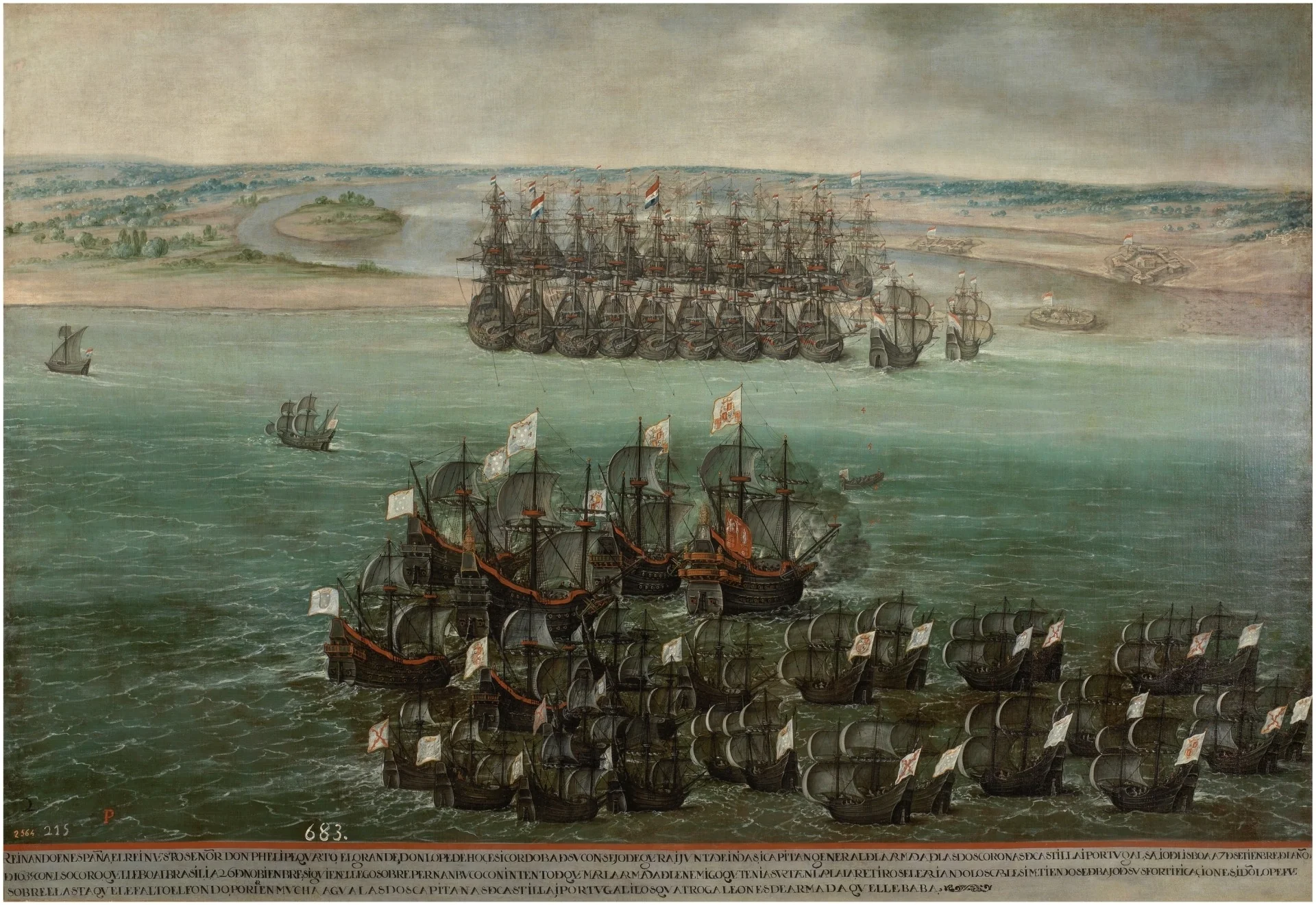 Expedición de don Lope de Hoces al Brasil, detail