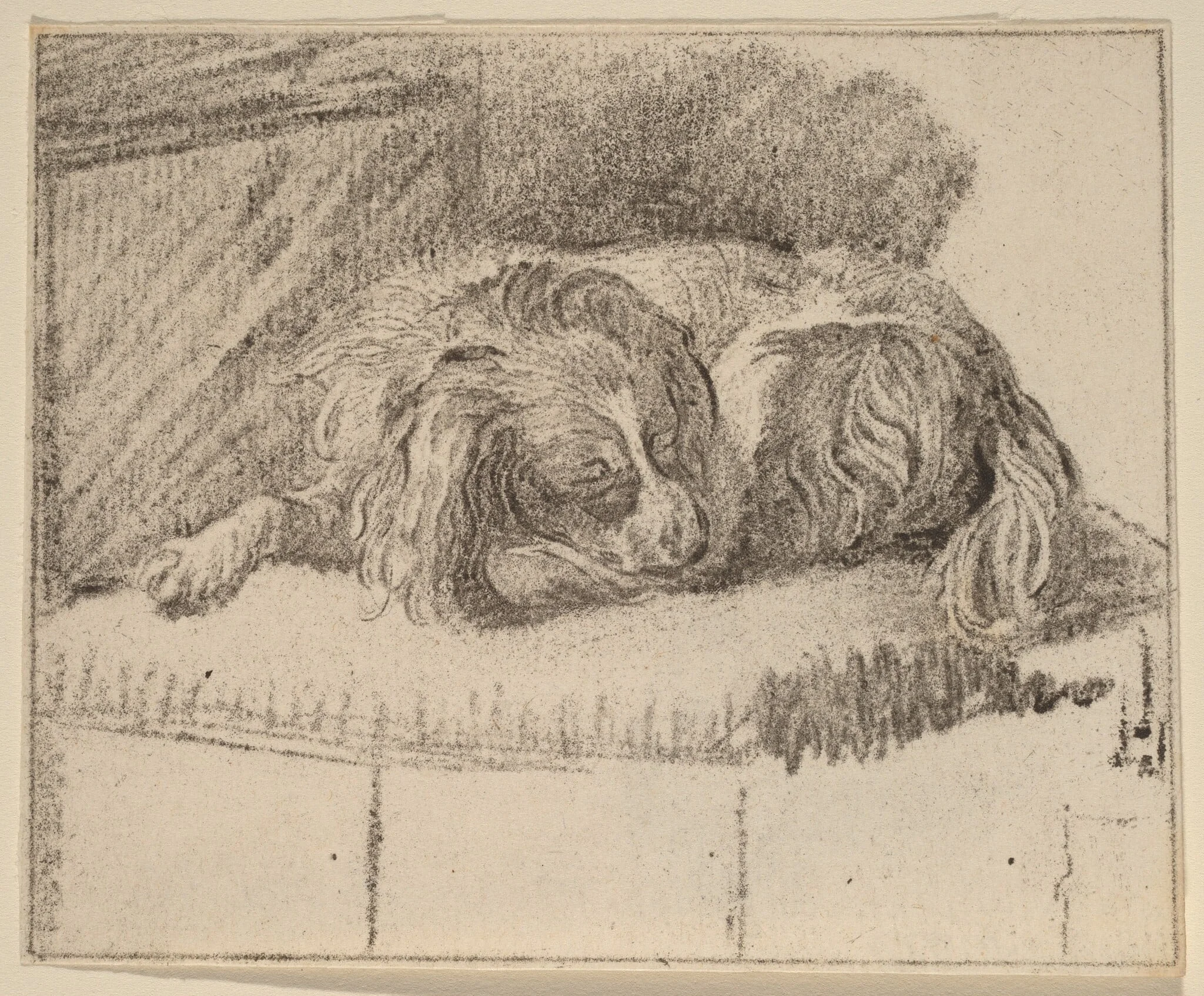 Lying Dog, detail