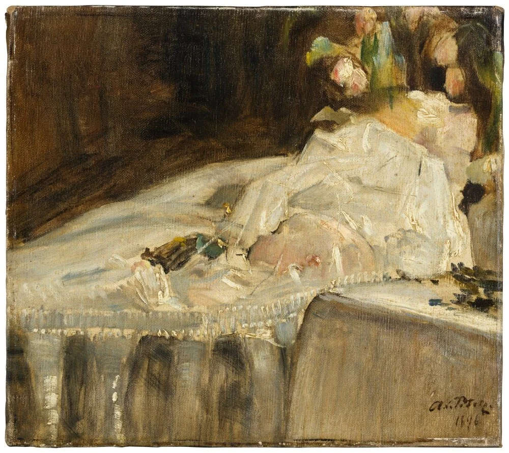 The Artist’s Son on lit de parade, detail