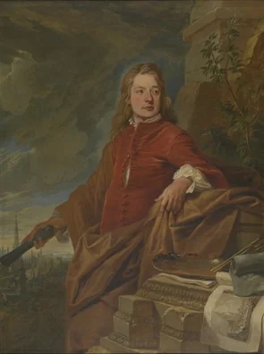 Portrait of Aurèle Augustin Coppens (1668-1740), detail