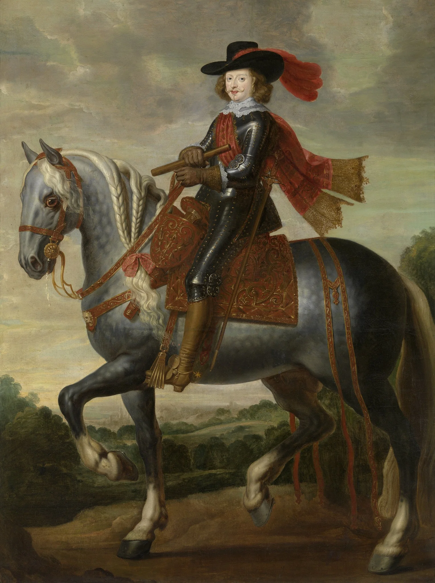 Equestrian portrait of Cardinal-Infante Ferdinand of Austria, detail