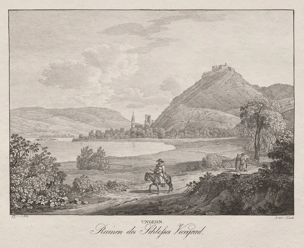 Ungern, Ruinen des Schlosses Vicegrad, by Jakob Alt, 1839