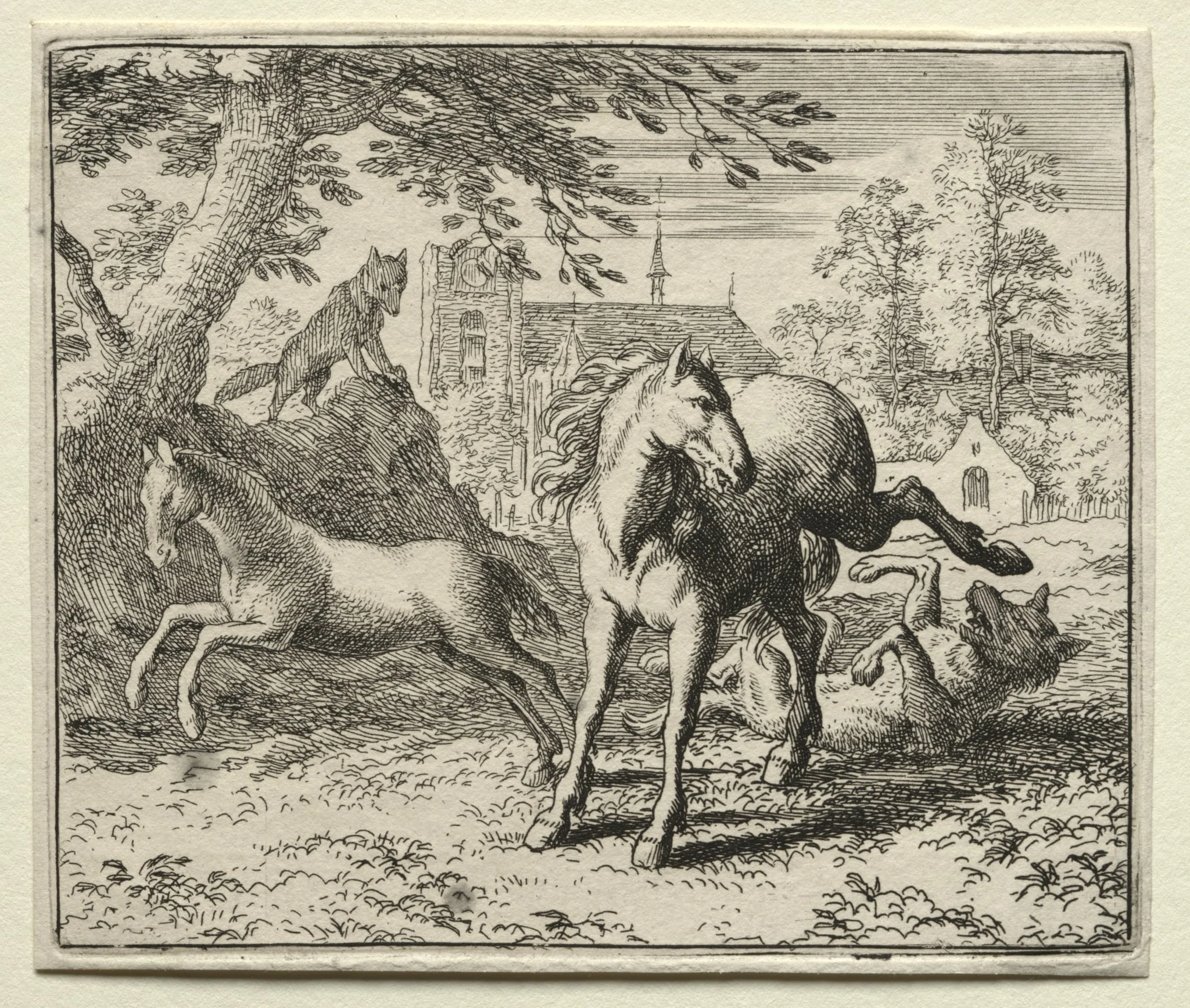 Reynard the Fox: Reynard Tricks the Wolf, detail