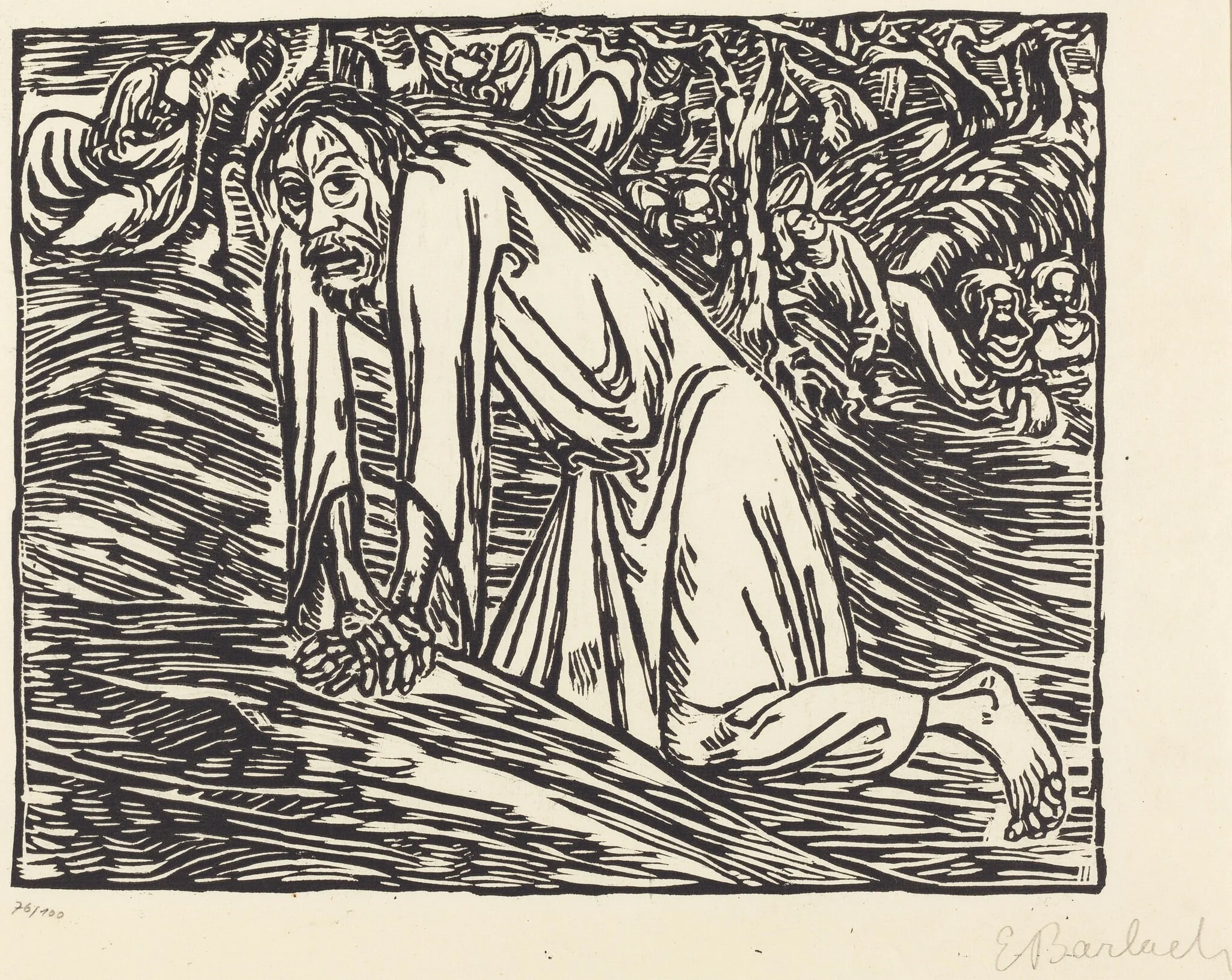 Christ in Gethsemane, detail