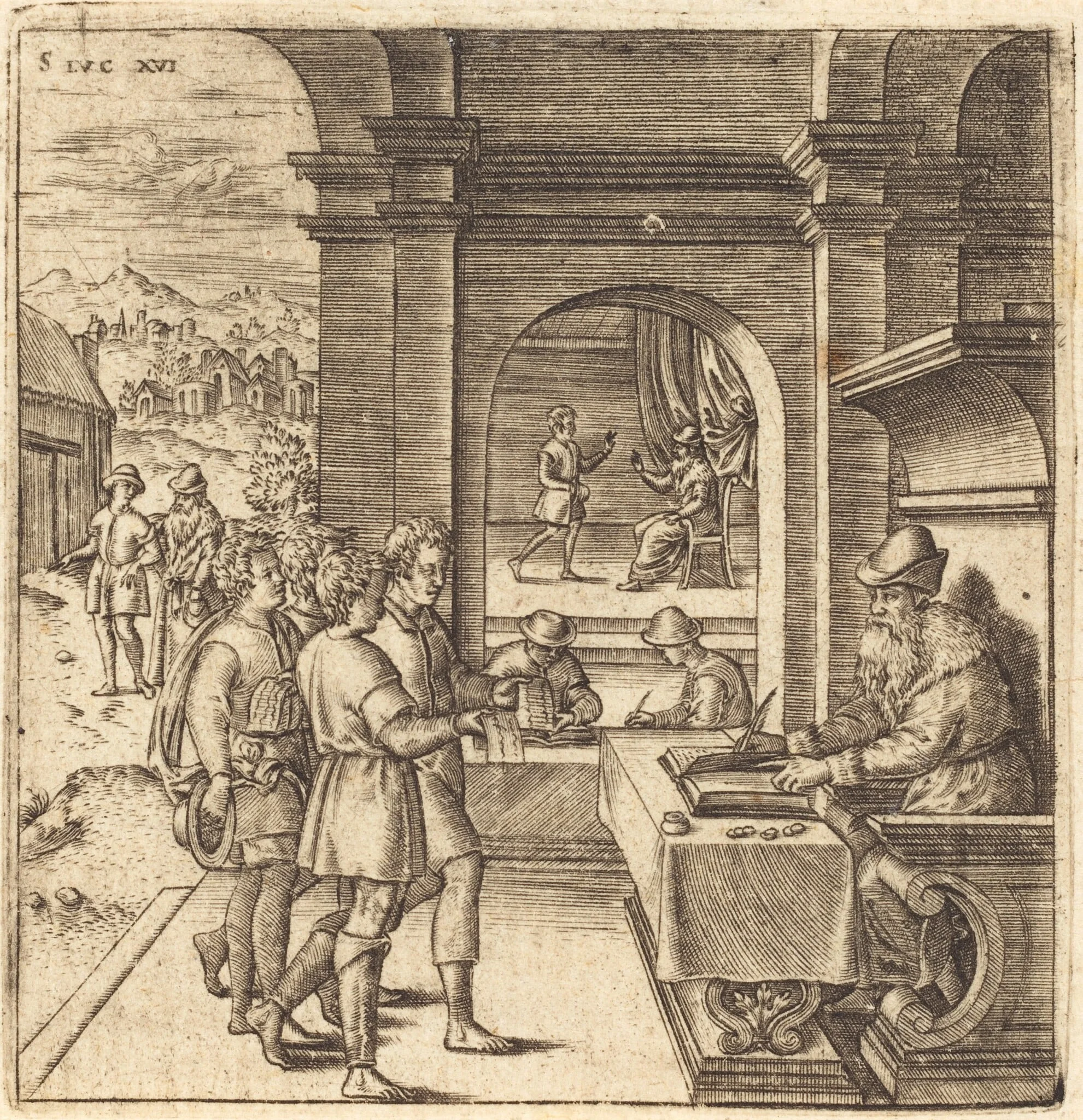 The Dishonest Steward, detail