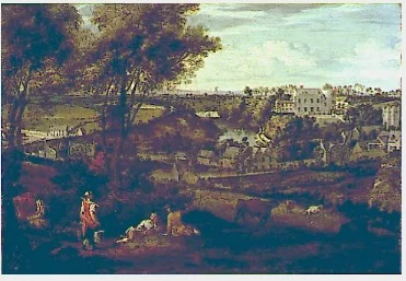 A View of Leixlip Castle, detail
