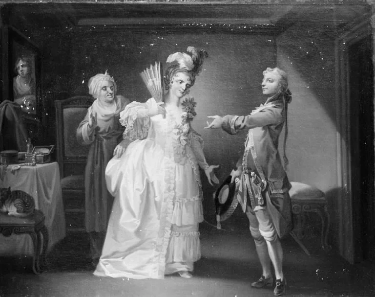 Den forvandlede Brudgom, 8. scene, detail