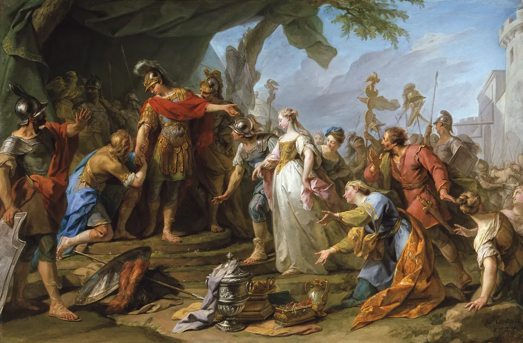 The Generosity of Scipio, by Jean Restout, oil, 1728
