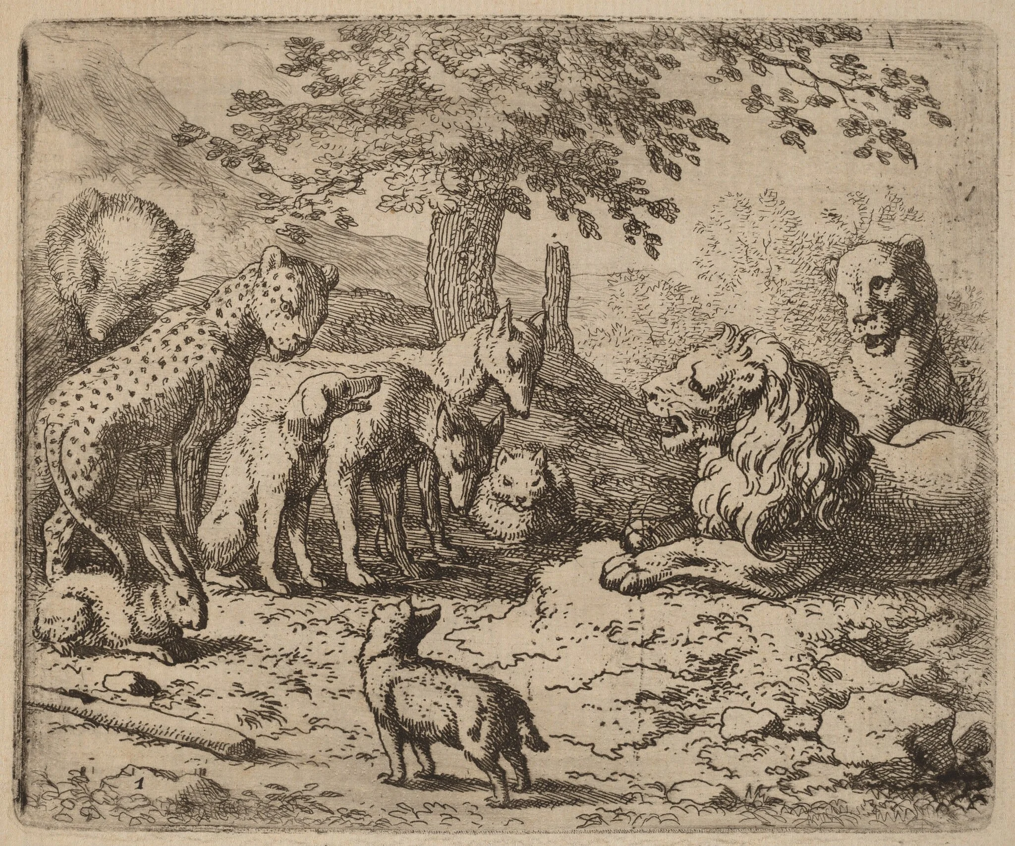 The Lion Seeks Advice, detail